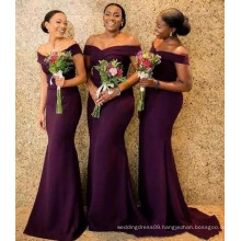 off the shoulder mermaid long formal matron of honor dresses purple bridesmaid dresses women